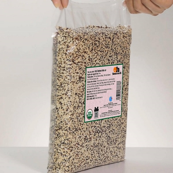 [TÚI 2KG] Hạt Quinoa Mix hữu cơ Smile Nuts - Diêm mạch nhập khẩu từ Peru (Gồm Quinoa trắng và Quinoa đỏ)
