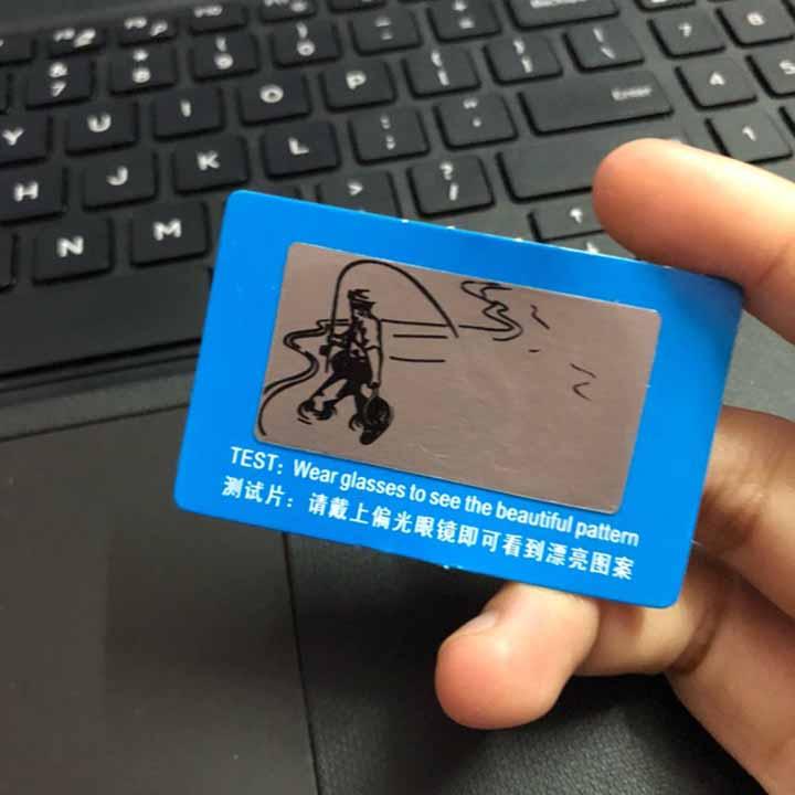 Tấm thử phân cực kính mắt - loại nhỏ