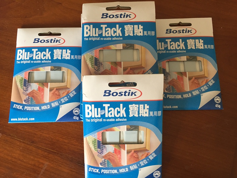 Đất sét dính blutack, Blu tack của Bostik 45 gr