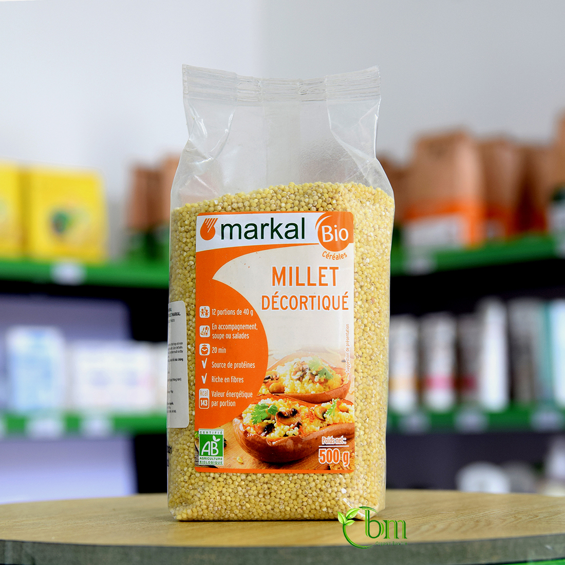 Hạt kê vàng hữu cơ 500g - Markal / Sotto