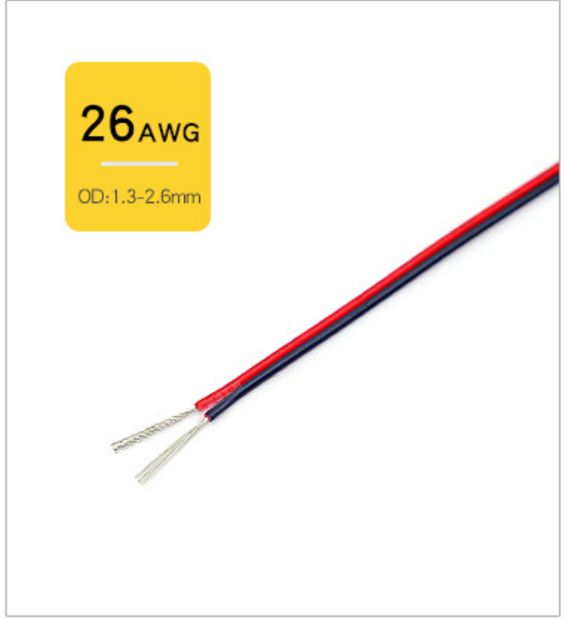 ۞ 10m ul2468 2pin electrical wires tinned black flat 16 18 22 24 26 28 awg electric wire 12v