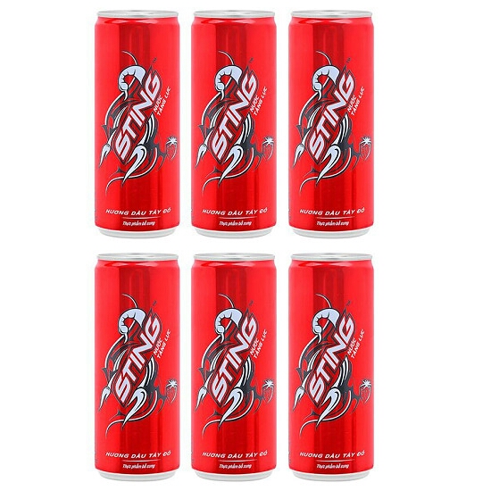 Thùng Sting Dâu 24 Lon X 330ml