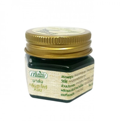 Cao bôi muỗi đốt côn trùng cắn Thái Lan 10g Cao Sả Chống Côn Trùng Đốt Green Herb (Citronella Essence Balm)