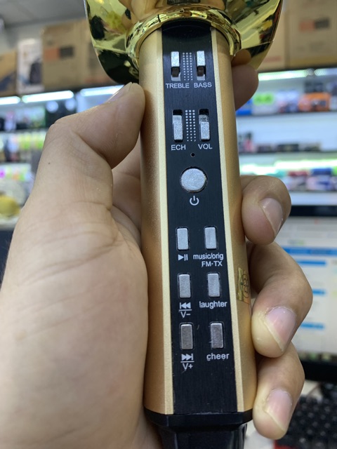 Micro karaoke, micro không dây, micro karaoke bluetooth, micro bluetooth 3 in 1 SD16 phiên bản nâng cấp