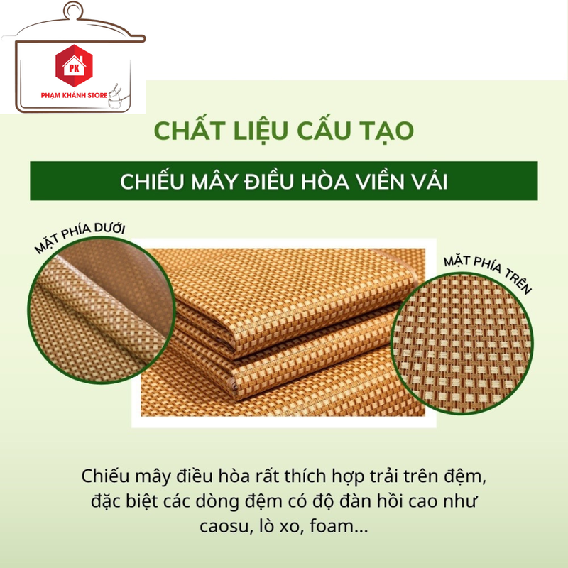 Chiếu mây điều hòa loại dày cao cấp 1.8 X 1.9 m