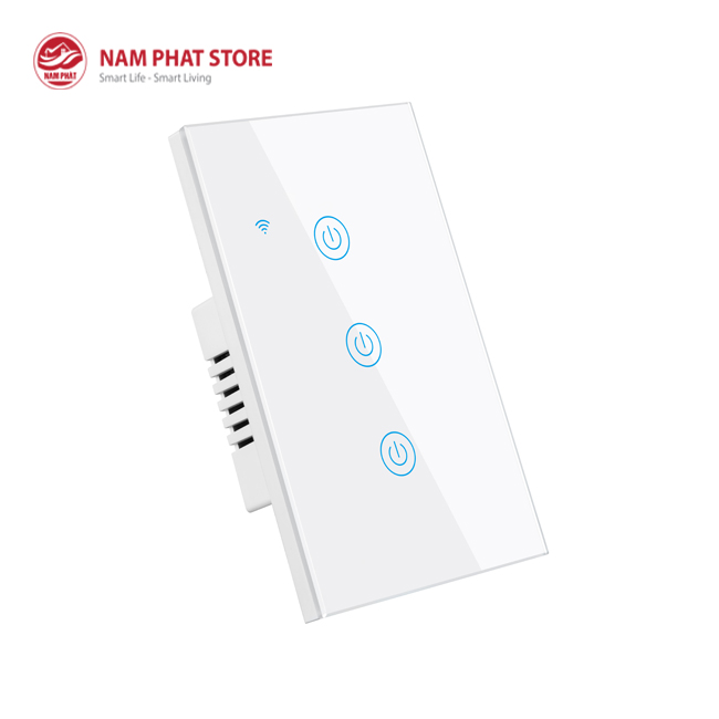 Công tắc 2 nút thông minh Wifi chữ nhật TUYA SMART