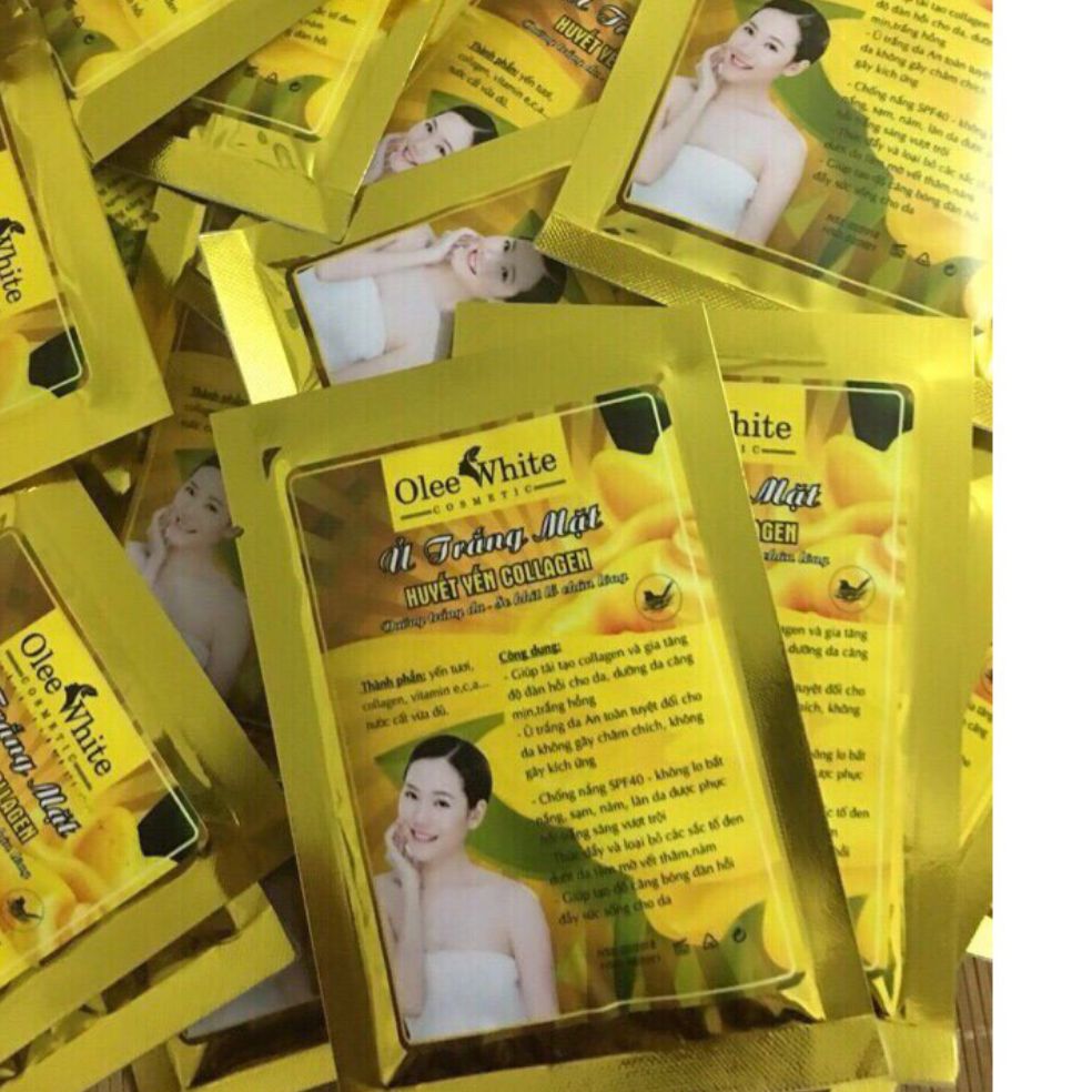 Ủ trắng Mặt Huyết Yến Collagen OLEE WHITE