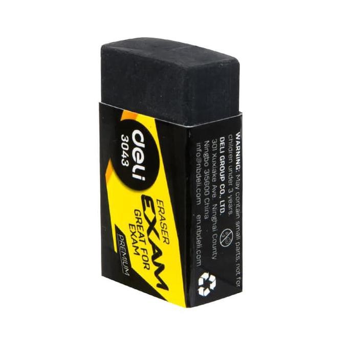 3 chiếc Gôm Tẩy màu đen DELI E3043