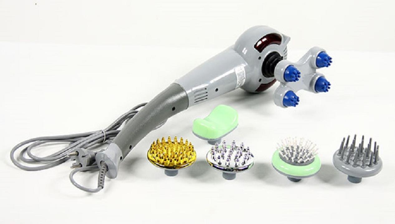 Máy mát-xa cầm tay 7 đầu Magic King Massage (Xám)