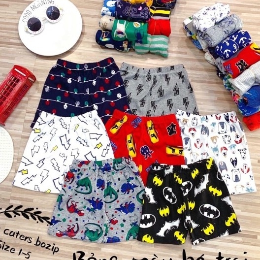 Set 2 quần bozip xuất dư cho bé