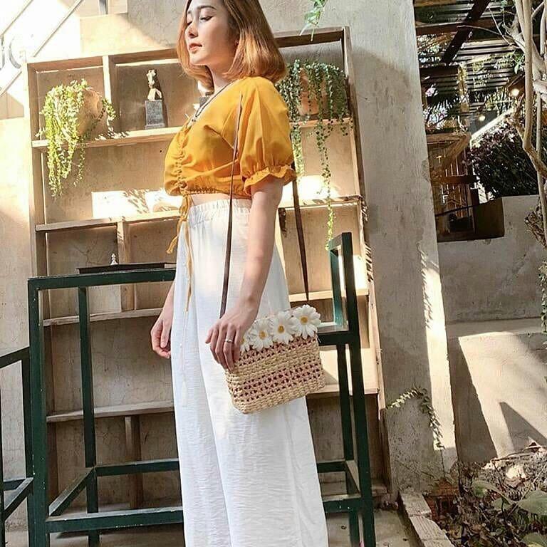 [HCM]Quần Ống Rộng Lưng Thun Chất Xô Đũi Mềm Mịn