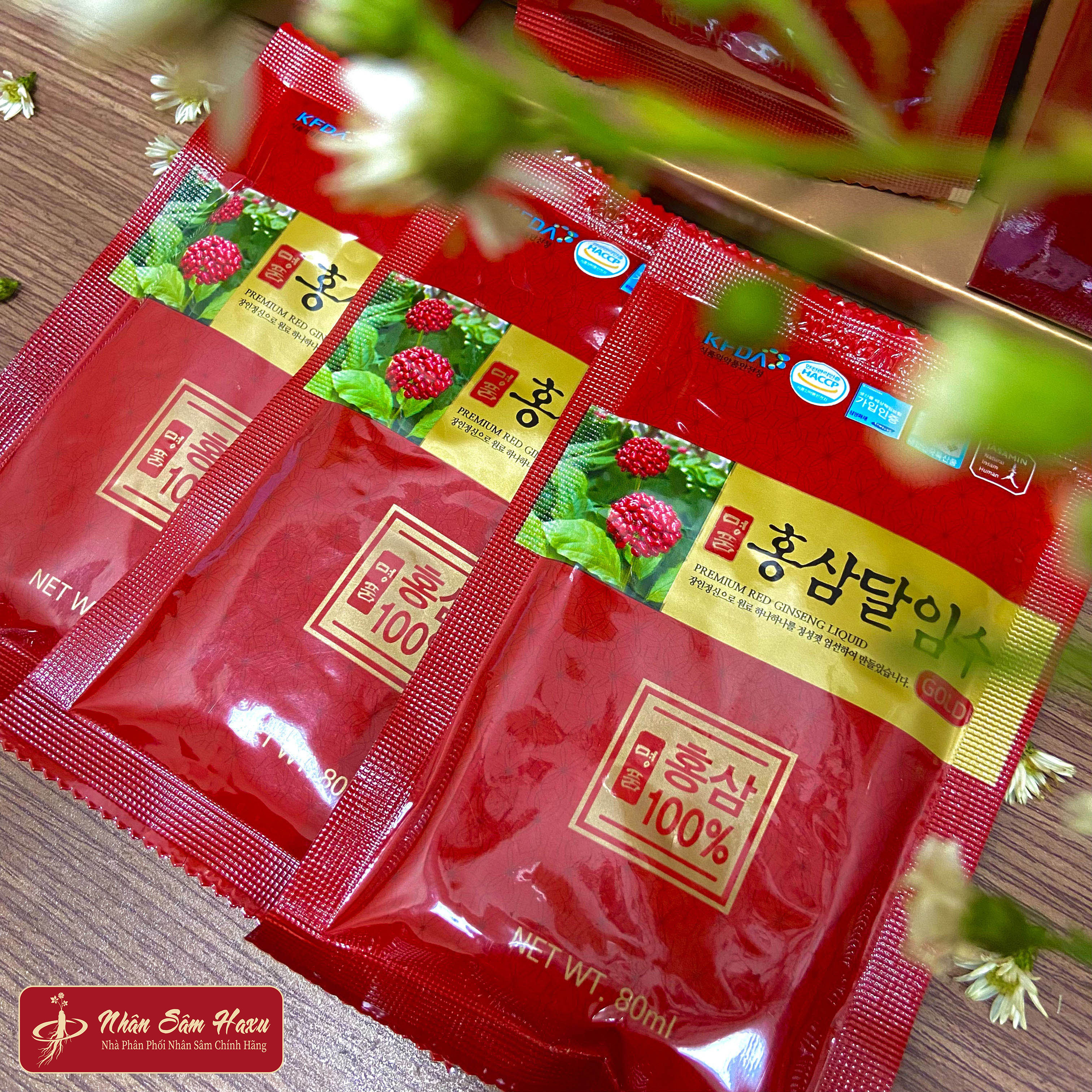 Nước Tinh Chất Quả Nhân Sâm 100% Jasamin Hàn Quốc (80ml x 30 gói x hộp)