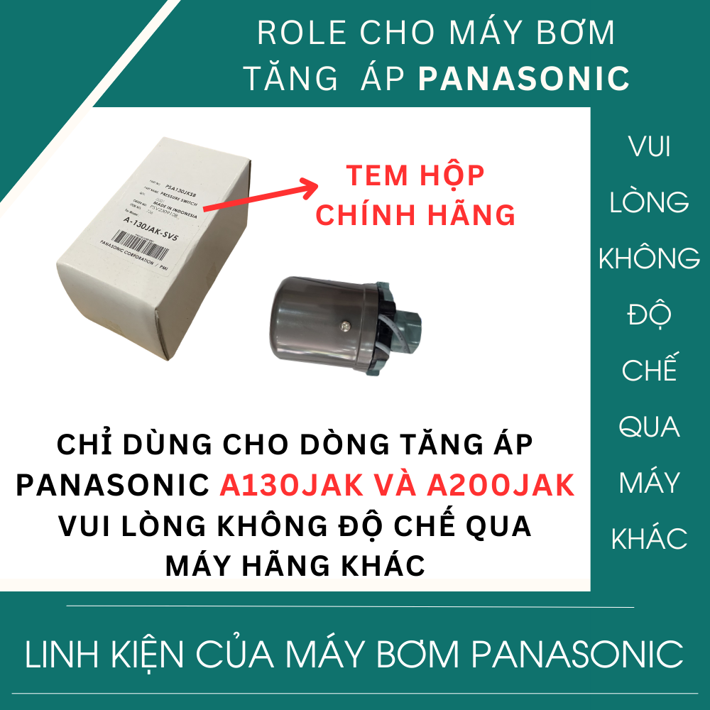 ROLE BƠM TĂNG ÁP PANASONIC