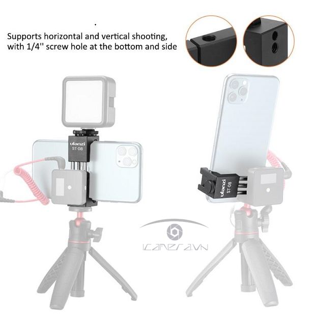 GÁ KẸP ĐIỆN THOẠI ULANZI ST-08 CÀI RODE WIRELESS GO