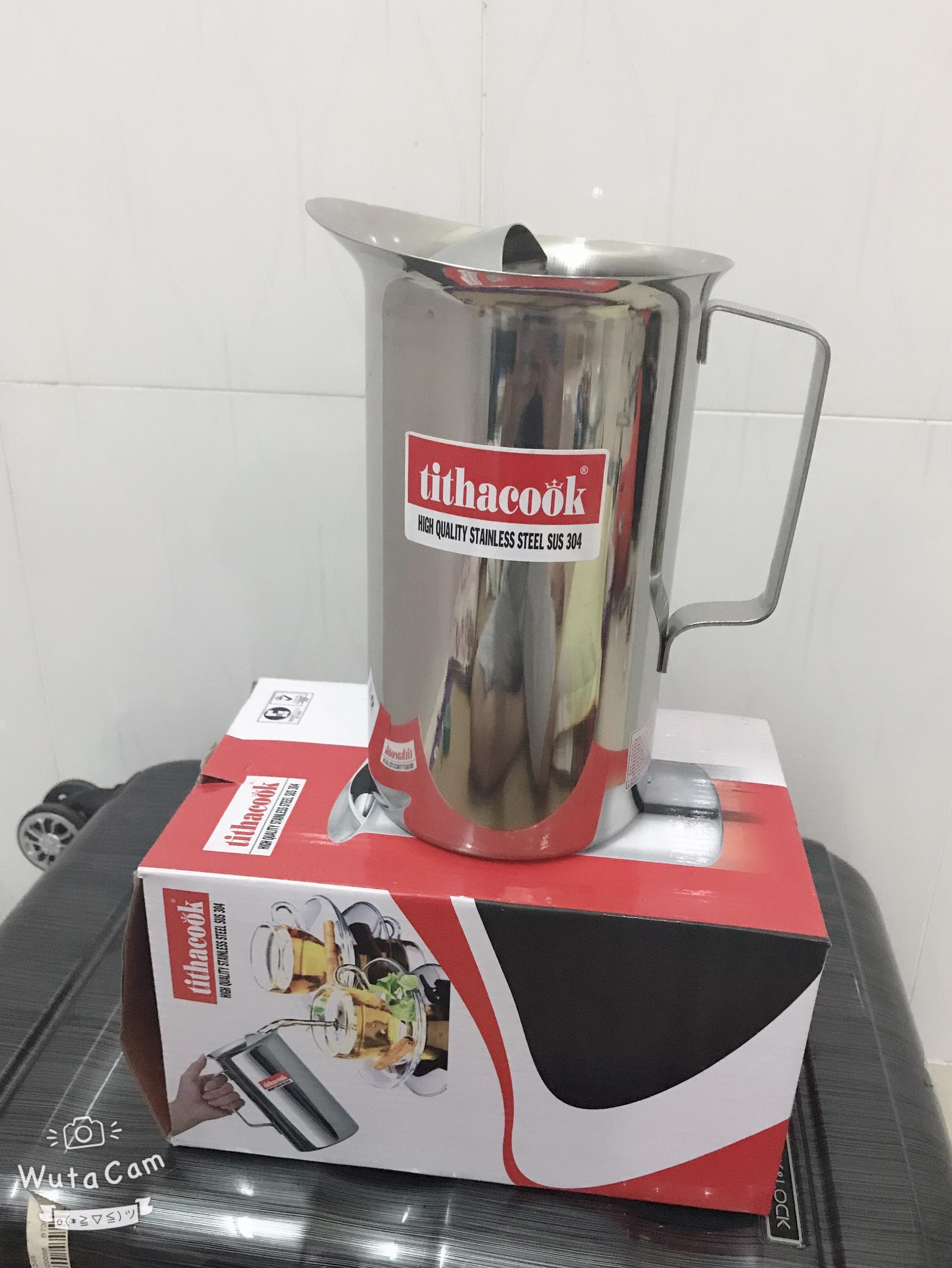 [HCM]Ca Nước inox Không Nắp 1L9 SuS 304 Tithacook