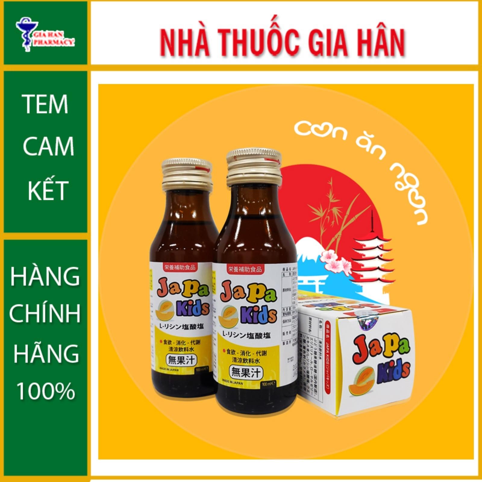 Japa Kids Hỗ Trợ Đường Tiêu Hóa, Giúp Ăn Ngon Miệng Hộp 100ml - Gia Hân