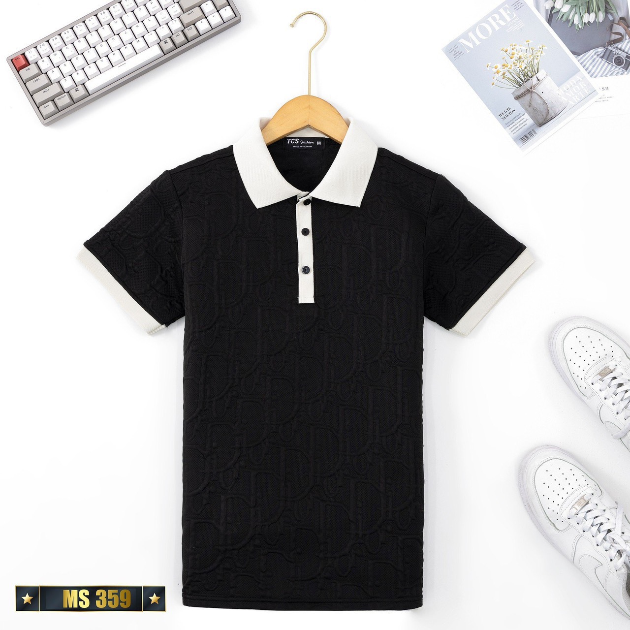 [Hoàn Tiền 15%] Áo thun nam cao cấp - Áo thun nam có cổ tay ngắn - chất liệu thun lạnh,co dãn 4 chiều ,full team mác,logo thêu nổi cực chất(Full tem mác) DIỄM NHI SHOP NM016