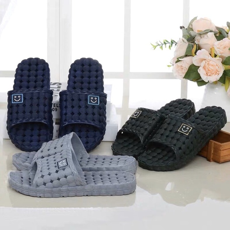Dép Lỗ Nhựa Dẻo Mặt Cười Nam Nữ Đi Trong Nhà, Nhà Tắm (Màu Ngẫu Nhiên) - DL022 giá rẻ
