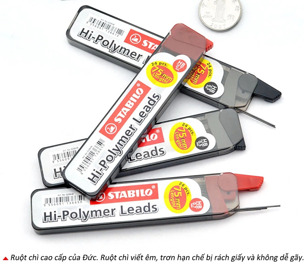 1 Tuýp 12/24 ruột chì STABILO nét 0.5/0.7mm