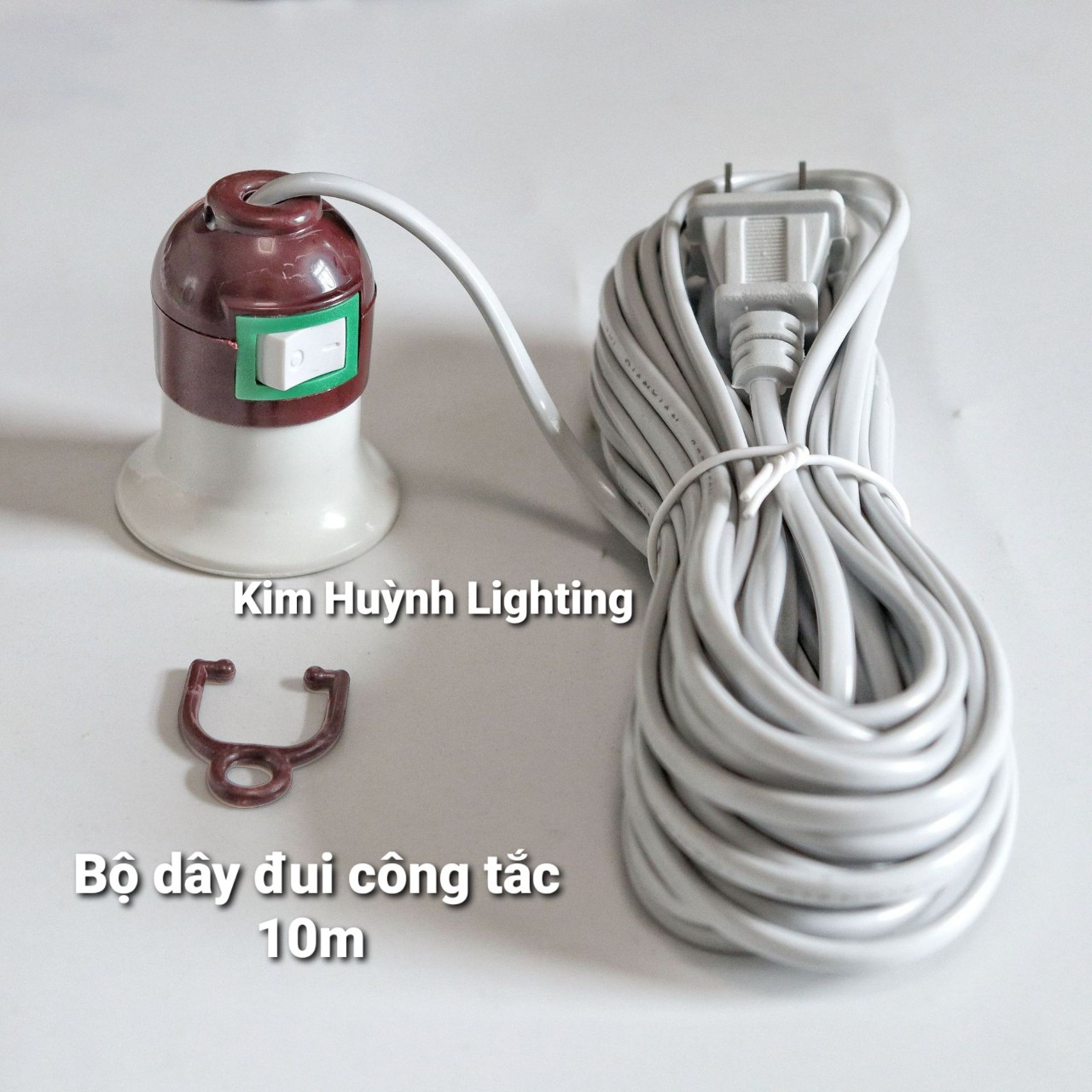 Đui bóng đèn, bộ dây đui đèn E27 có công tắc