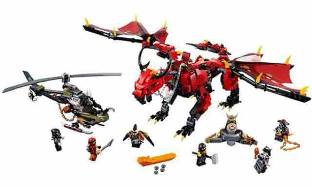 Hộp đồ chơi Lắp Ráp Ninja - Rồng First Bourne 10938