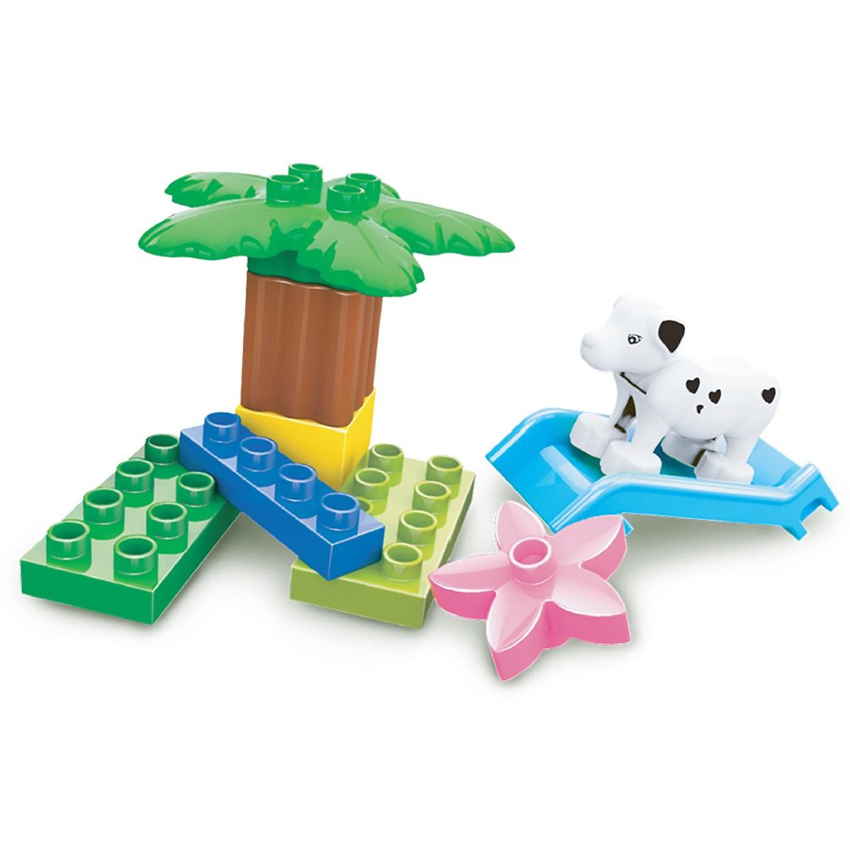 Đồ Chơi Lắp Ráp Junior Block Creative Bricks tiNiToy 204 (Cầu Trượt)
