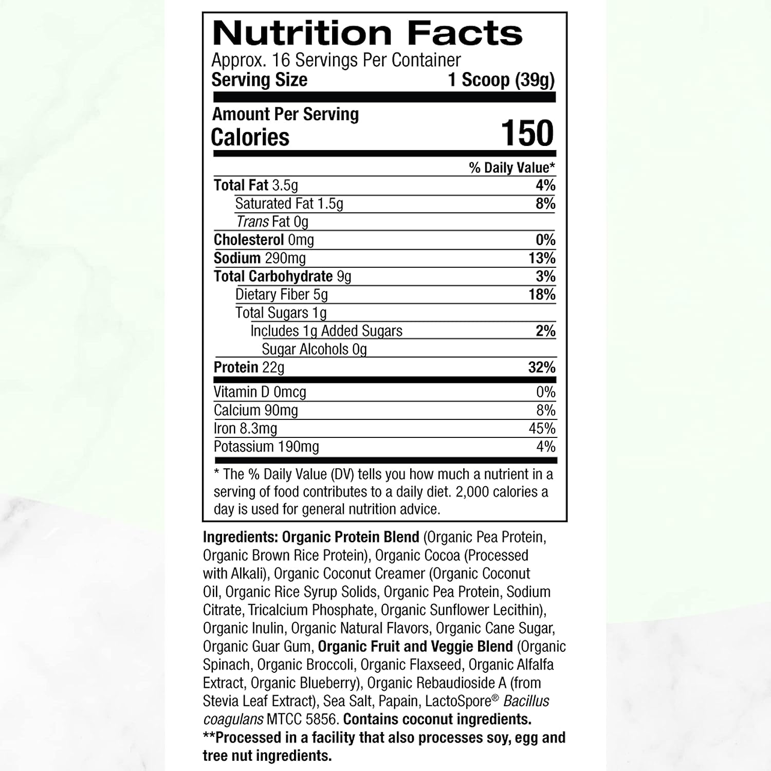Purely Inspired Plant Based Protein Powder | Organic Protein Powder