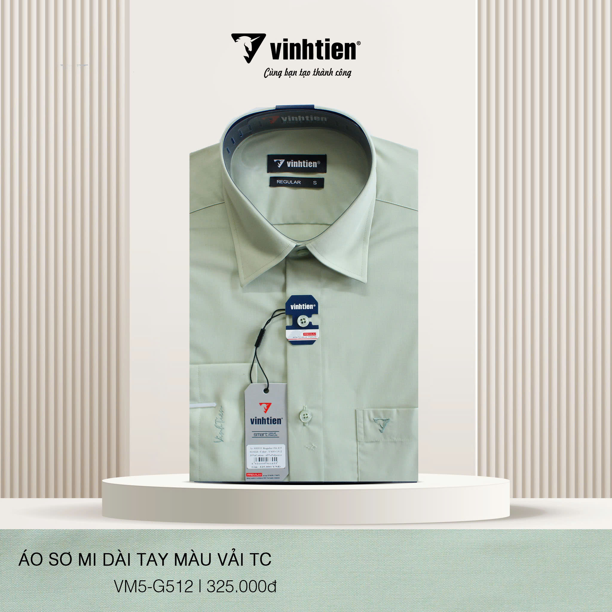 Áo Sơ Mi Dài Tay Vĩnh Tiến