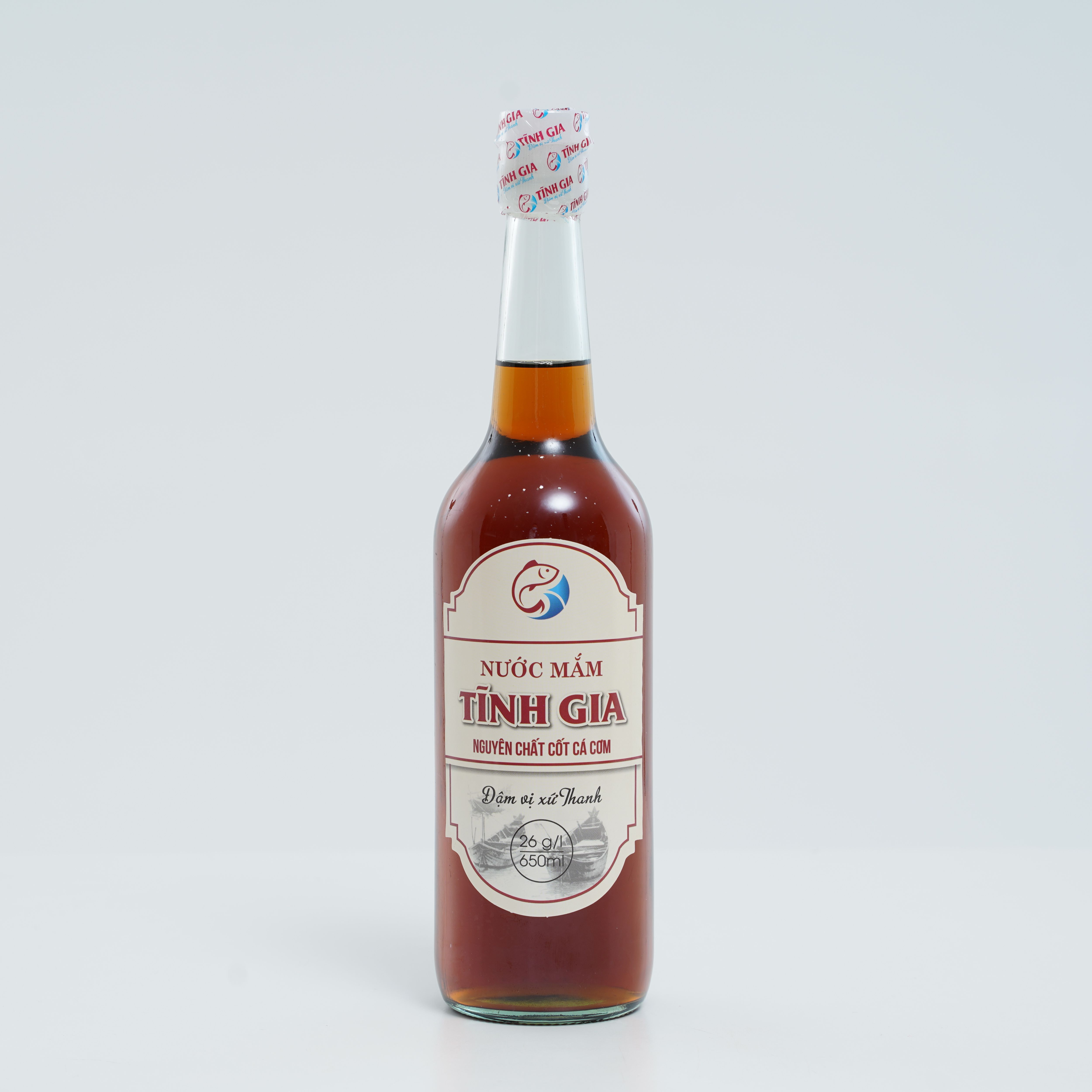 Nước mắm cá cơm hạ thổ tĩnh gia - 26n thủy tinh 650ml