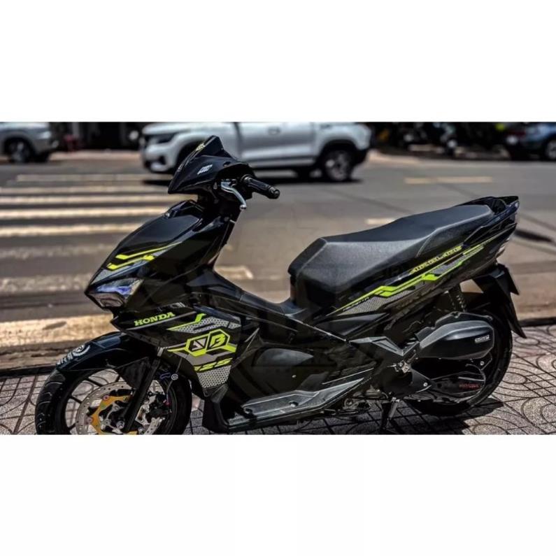 Tem chế rời ab 2016 dán xe đen phối xanh chuối non