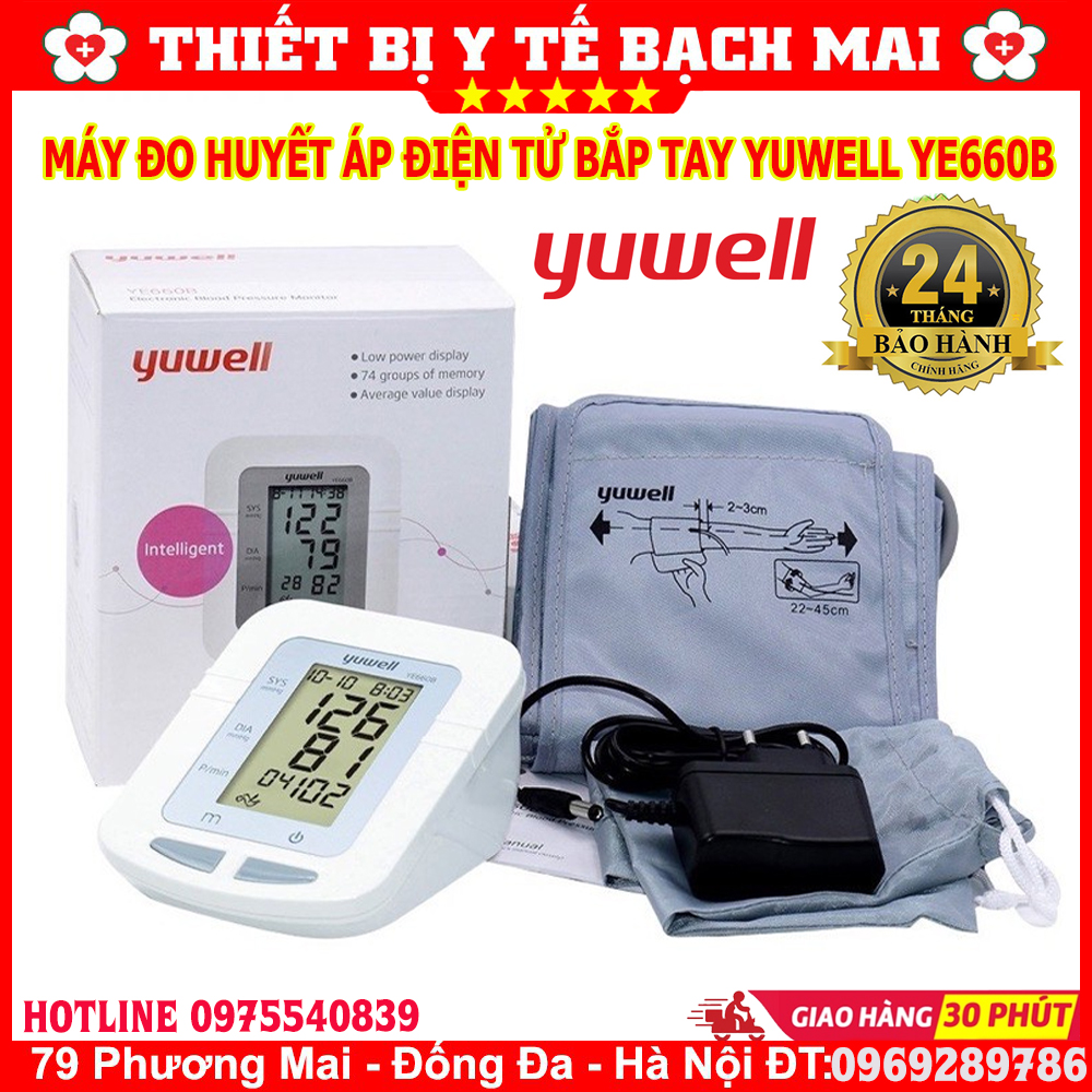 Máy đo huyết áp bắp tay yuwell ye660b