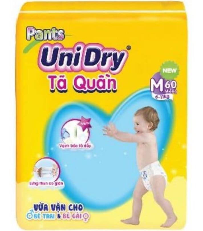 ( Tặng 1 balo) Combo 2 bịch tã quần Unidry M60/L54/XL48/XXL44