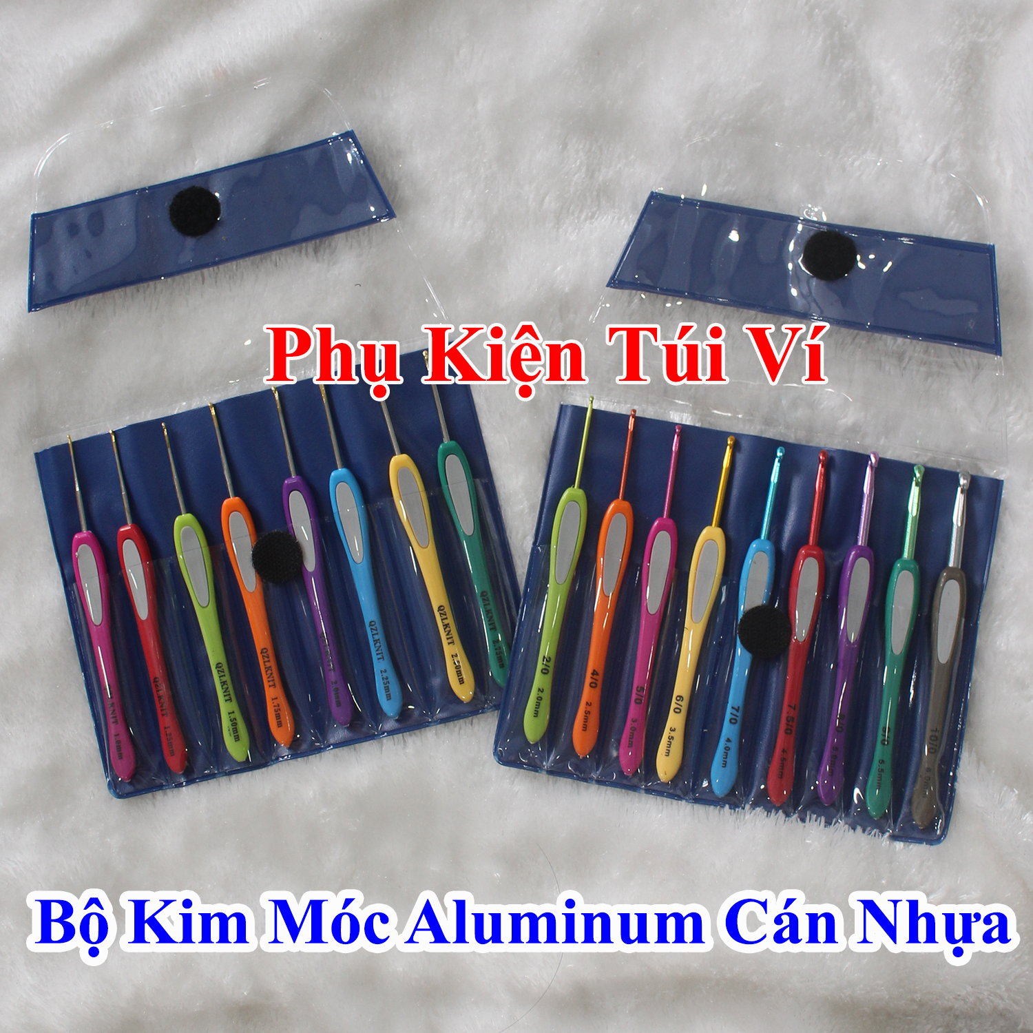 Bộ kim móc Aluminum cán nhựa