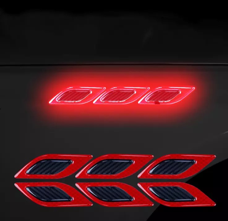 [HCM]Bộ 6 miếng decal phản quang xe ô tô