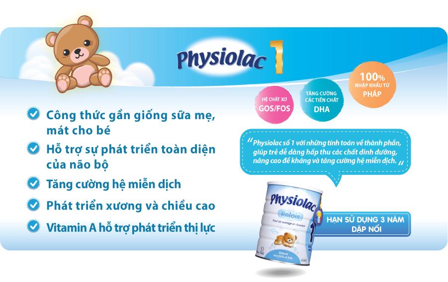 Sữa Physiolac Số 1 - 400g (0-6 Tháng)