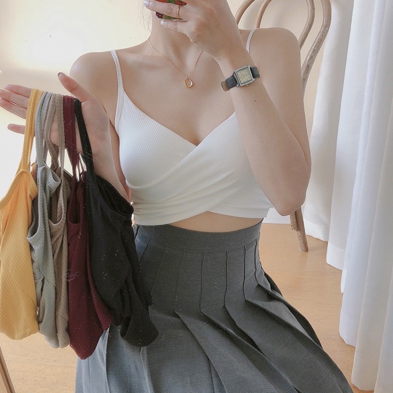 Áo ngực, áo bra thun tăm chéo siêu xinh 233