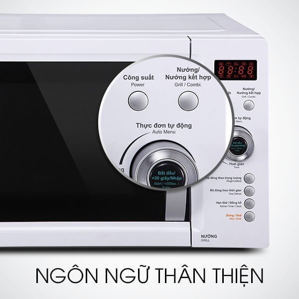 Lò Vi Sóng Sharp R-G623VN(ST) - 23 Lít Có (Giá áp dụng giao tại HN, HCM& các tỉnh liên hệ shop)