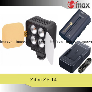 Đèn Led Video Zifon ZF-T4 Led Version II (New) + Bộ 01 pin Sony NP-F570 và 01 sạc BC-V615 thumbnail