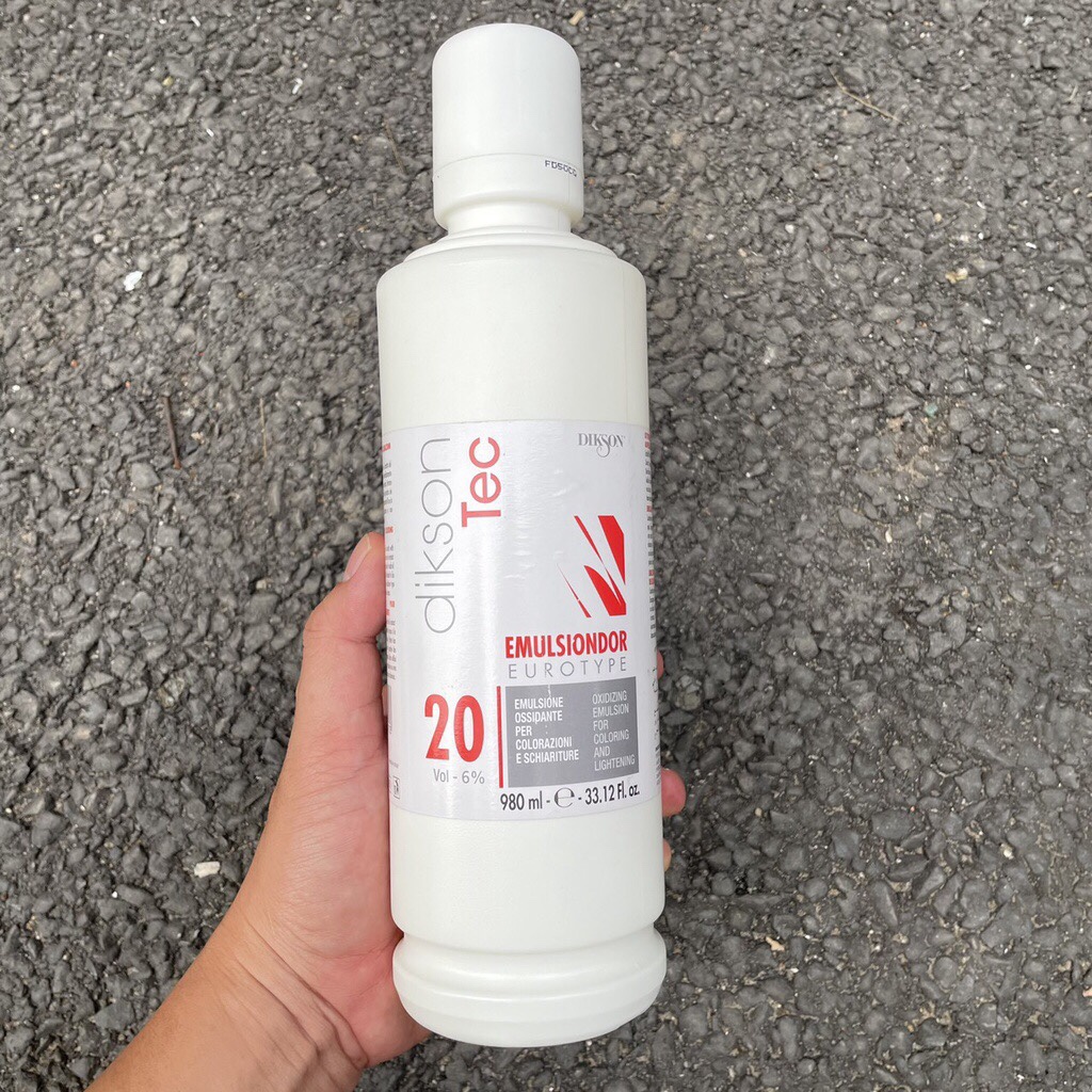 Oxy trợ nhuộm tóc DIKSON TEC EMULSIONDOR 980ml