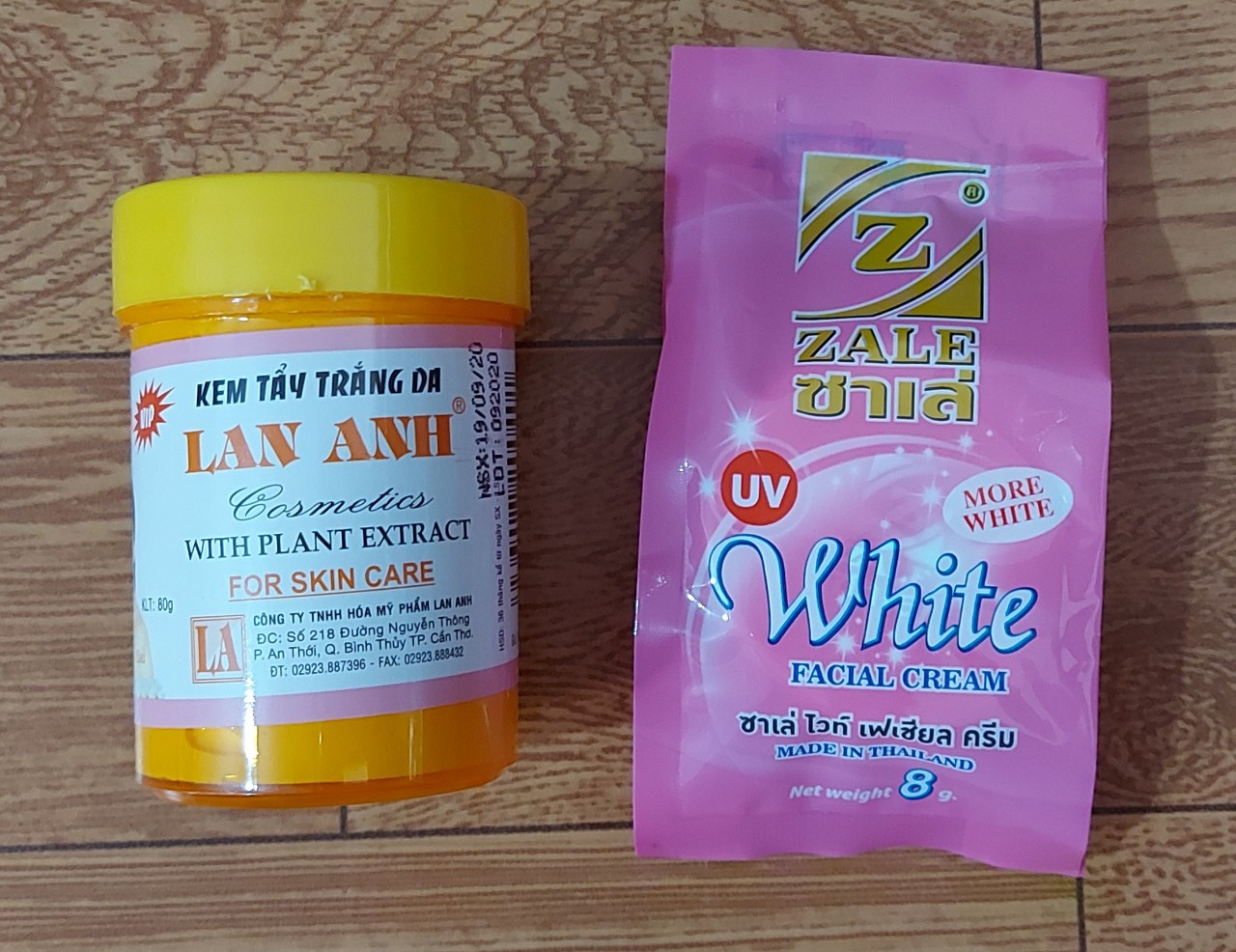 combo 1 kem tẩy lan anh 1 hộp zale hồng thái loại 1