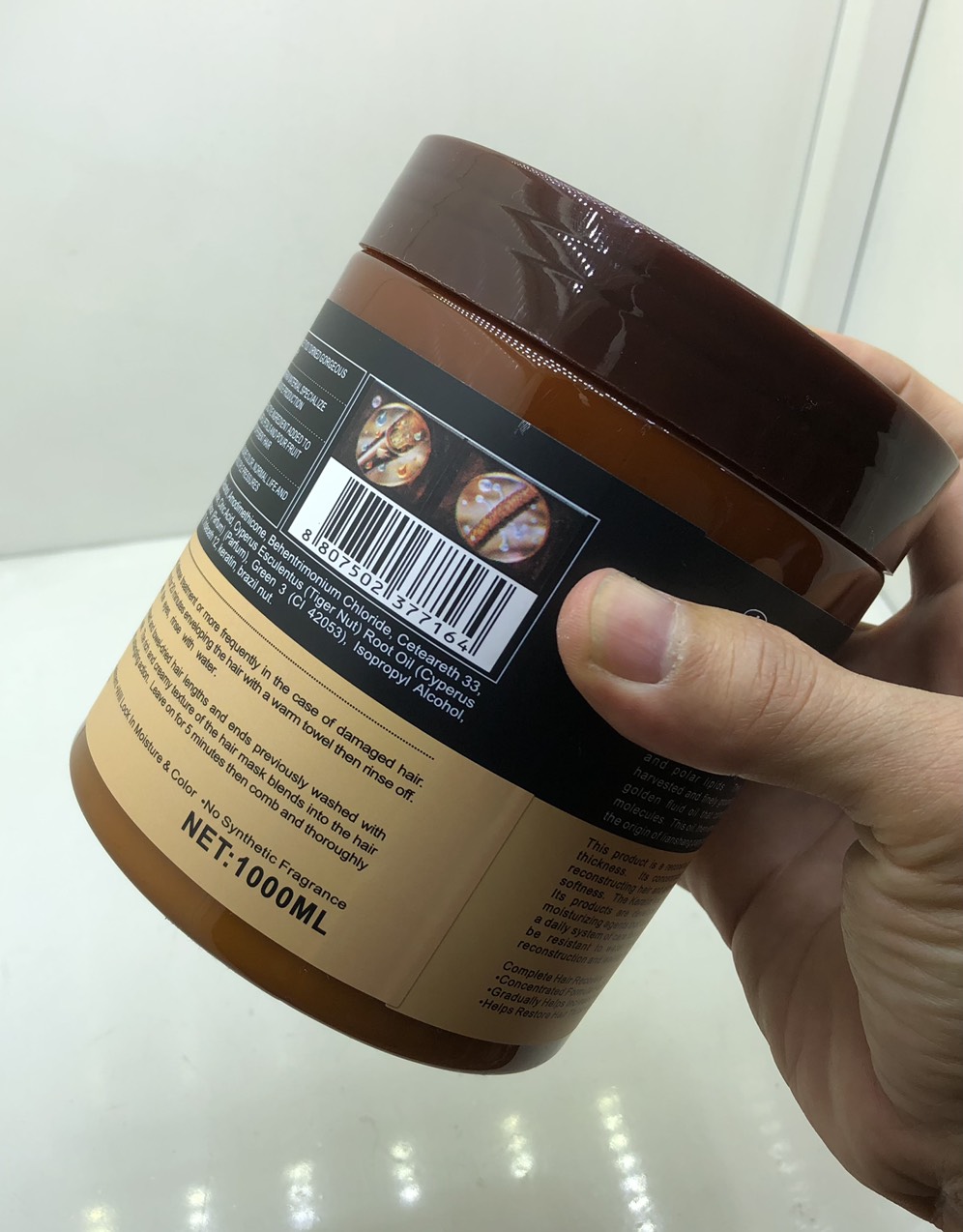 [Phục hồi tóc hư tổn]Kem ủ tóc KERATIN COLLAGEN 1000ML LAVENDER BRAZIL NUT