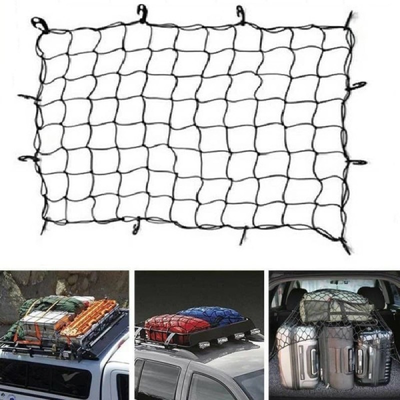 Lưới thun ràng đồ mui xe bán tải SUV 120x90cm, Lưới thun trùm hàng xe bán tải - Cơ Khí Liên Sơn