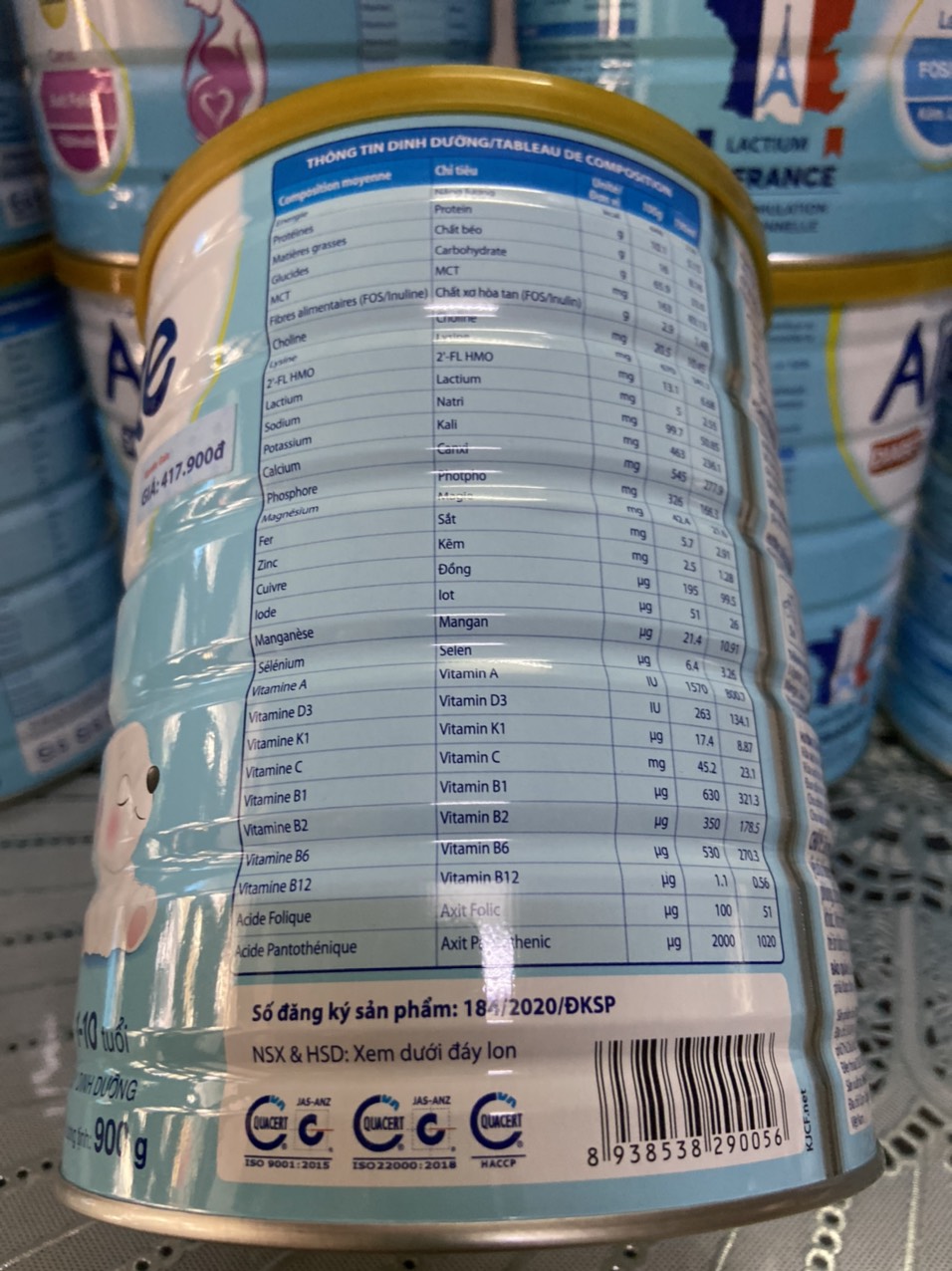 (Date mới) Sữa Alponte Gain 0+ 1+ 800g