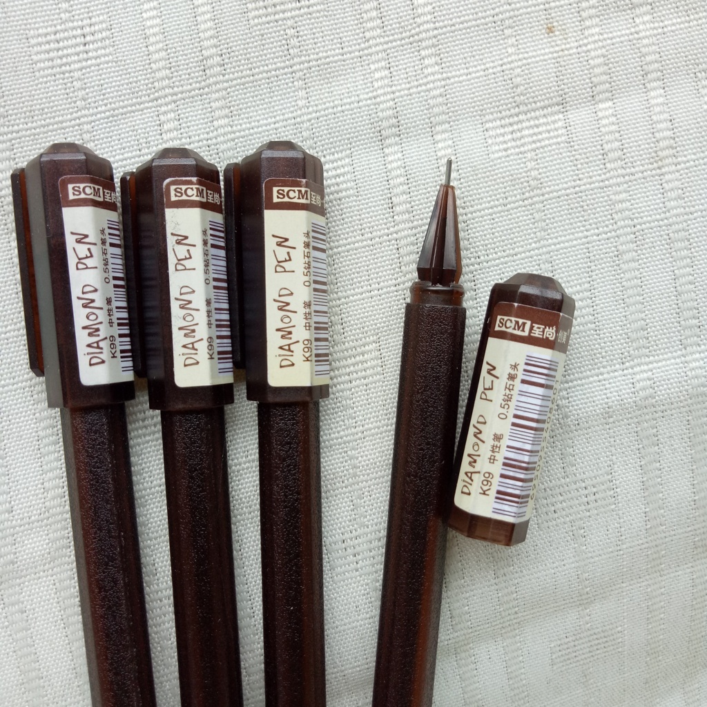 [HCM]Combo 10 cây bút gel K99 đen/xanh