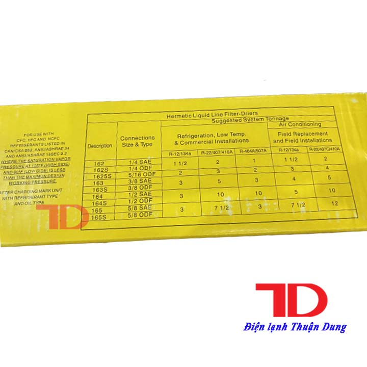 Phin lọc GENESSO phi 10 - Điện lạnh Thuận Dung