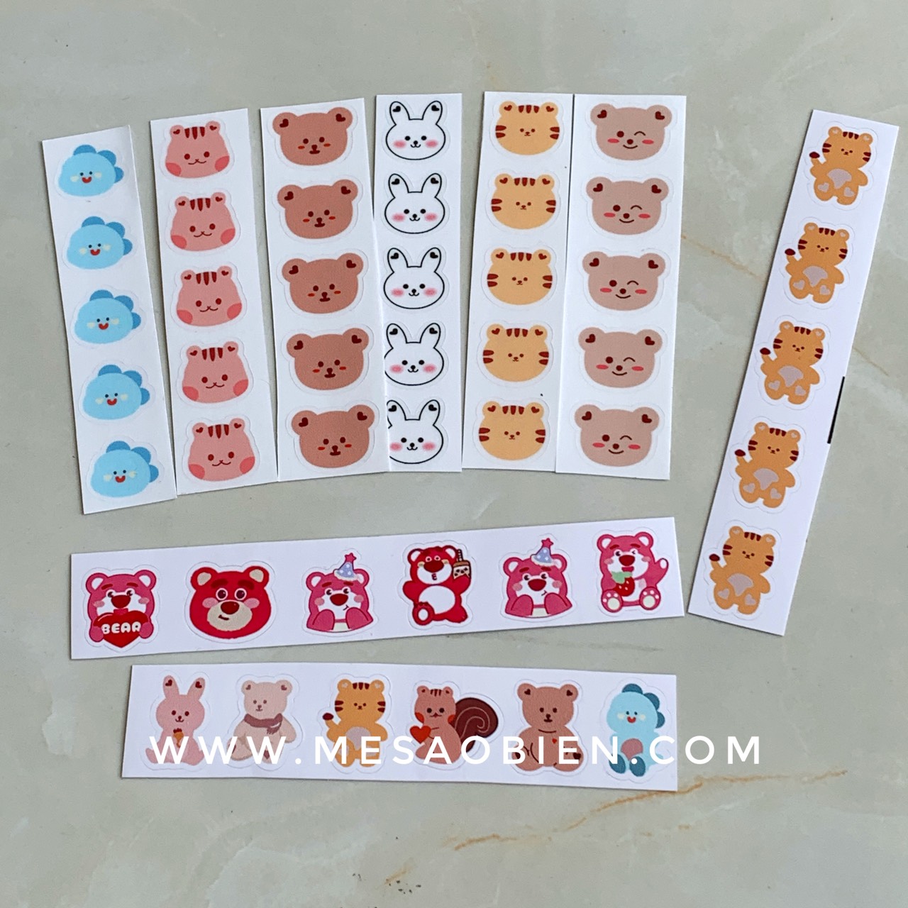Sticker in nhiệt dán bình sữa, đồ dùng cho bé chống nước