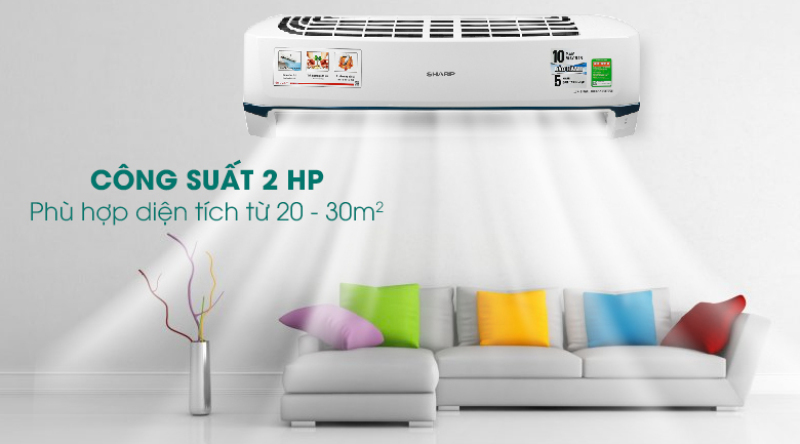 Máy lạnh Samsung Inverter 2 HP AR18TYHYCWKNSV - Miễn phí vận chuyển và lắp đặt - Bảo hành chính hãng chính hãng