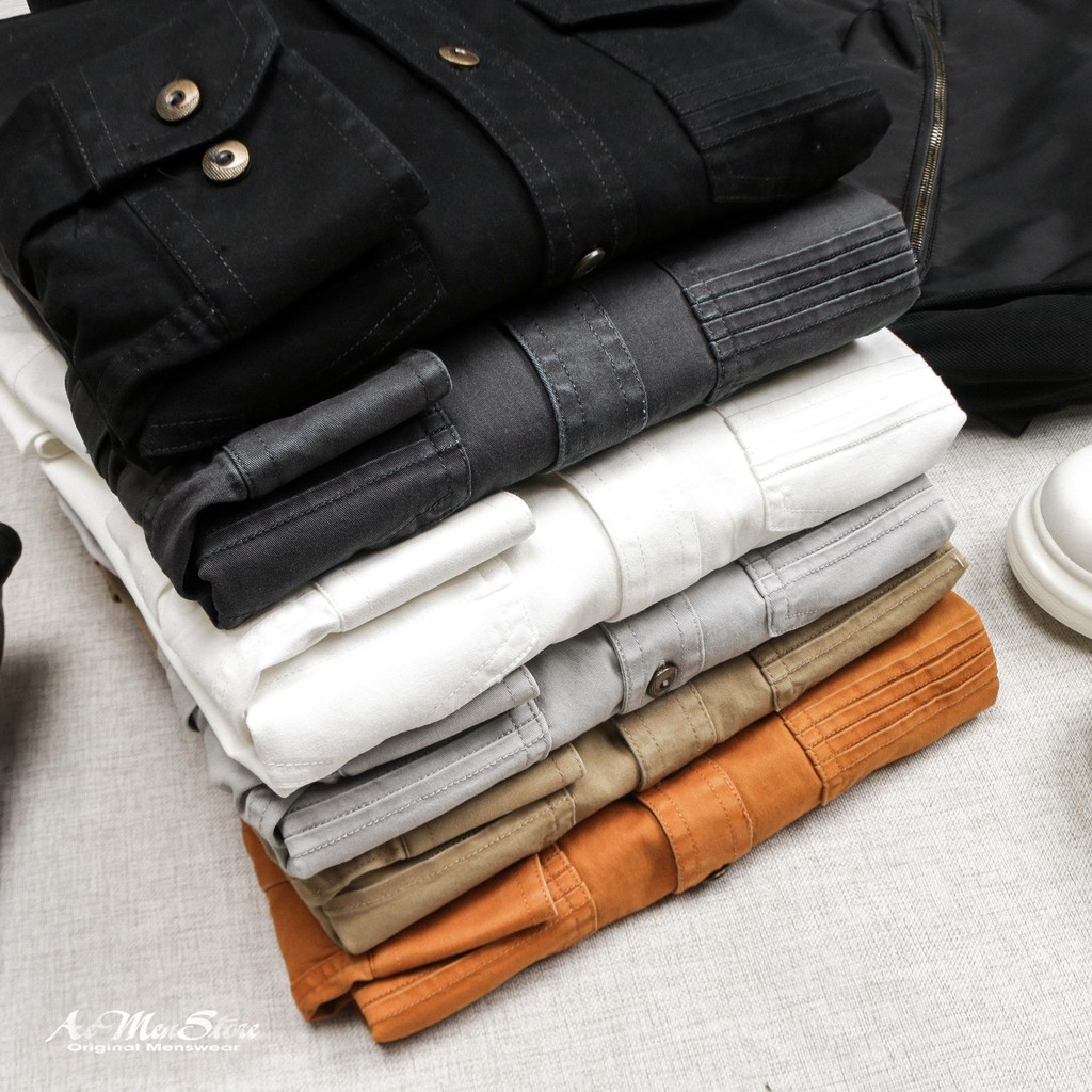 ROUTINE Áo sơ mi denim nam 5 màu MUSLAND
