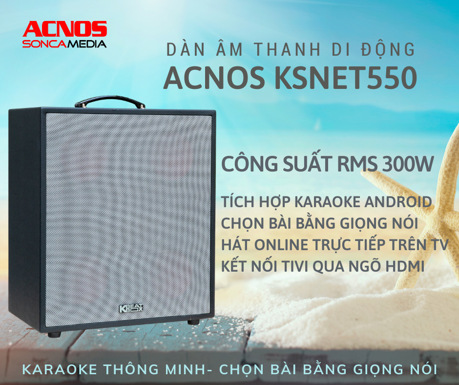 Dàn Âm Thanh Di Động ACNOS KSNET550