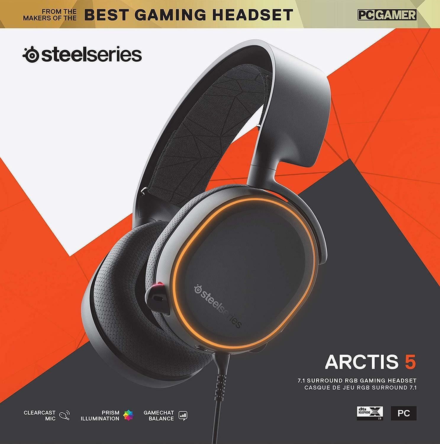 Tai nghe SteelSeries - Arctis 5 2019 Black (61504)